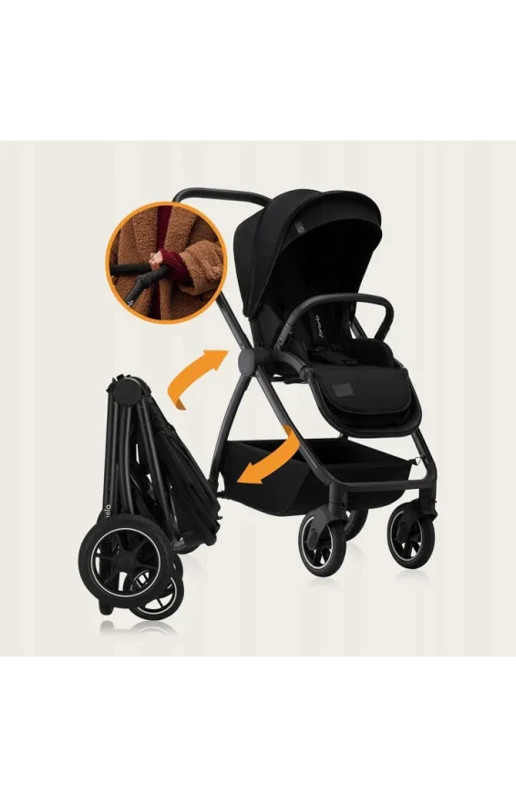 Універсальна коляска 2 в 1 Lionelo MERIL 2IN1 black onyx, арт. 107309758