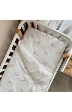 Заменяемое постельное белье Baby Dream New Медвежонок на прогулке пудра, арт. 03031001