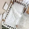 Змінна постіль Baby Mix Зайчики сірі на білому, арт. 0391942 купити в Україні | код товару: 0391942