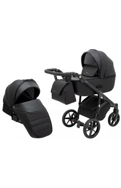 Коляска 2 в 1 Adamex Nola Eco SA-2 черный, арт. 681677