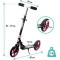 Самокат QKIDS WEISS (колір - black/pink), код товару: HUBA00001