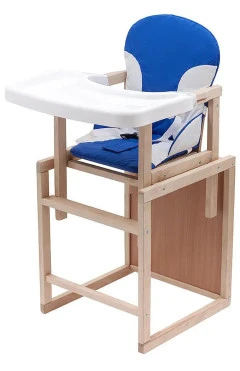 Стульчик-трансформер Babyroom Пони-230 eko с пластиковой столешницей синий-белый, арт. 626186