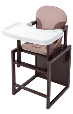 Стільчик-трансформер Babyroom Поні-220 з пластиковим столом капучино-шоколад тонований, арт. 626009