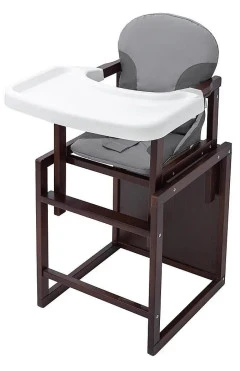Стільчик-трансформер Babyroom Поні-220 з тонованою пластиковою стільницею сірий-графіт, арт. 626010