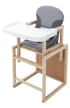 Стільчик-трансформер Babyroom Поні-230 eko з пластиковою столешницею сірий графіт, арт. 626014