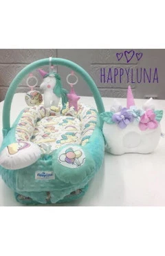 Кокон-гнездышко Happy Luna единорог, арт. 0101