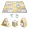 Килимок-пазл Kinderkraft Luno shapes yellow, 30 елементів (KPLUSH00YEL0000), арт. 00-00305153