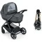 Коляска TECHNO MILANO (2 в 1), рама золотая, цвет антрацит, арт. 805T/V93/978/556K