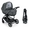 Коляска TECHNO MILANO (2 в 1), рама черный карбон, цвет антрацит, арт. 805T/V98/978/556K