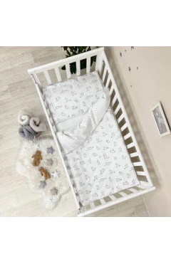 Комплект постельного белья Baby Mix кролики на белом, арт. 391250