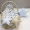 Кокон-гнездышко Happy Luna звездочки 5 Babynest Plush, арт. 0114