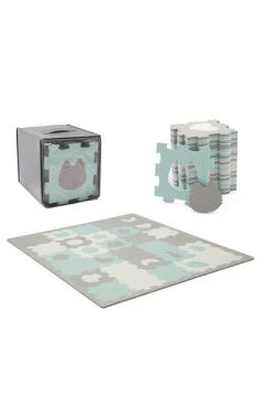 Килимок-пазл Kinderkraft Luno Shapes mint, 30 елементів (KPLUSH00MIN0000), арт. 00-00305152
