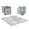 Коврик-пазл Kinderkraft Luno Shapes mint, 30 элементов (KPLUSH00MIN0000), арт. 00-00305152
