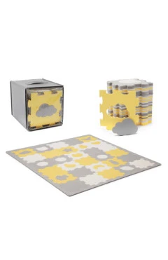 Килимок-пазл Kinderkraft Luno shapes yellow, 30 елементів (KPLUSH00YEL0000), арт. 00-00305153