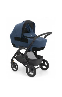 Коляска DINAMICO UP ROVER (3 в 1), на чёрной раме, цвет синий, арт. 897T/V90/988/826K