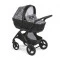 Коляска 3в1 DINAMICO SMART, цвет черный с узором, арт. 897025/T913