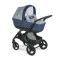 Коляска 3в1 DINAMICO SMART, цвет синий с узором, арт. 897025/T914