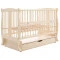 Кровать Babyroom Грация DGMYO-3 маятник, ящик, откидной бок бук слоновая кость, 680953