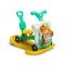 Каталка-ходунки многофункциональный столик 5 в 1 TOYZ turquoise, арт. TOYZ-2010