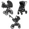 Коляска универсальная CARRELLO Omega CRL-6535/1 (3in1) Absolute Black /1/,  код товара: CRL-6535/1 Absolute Black