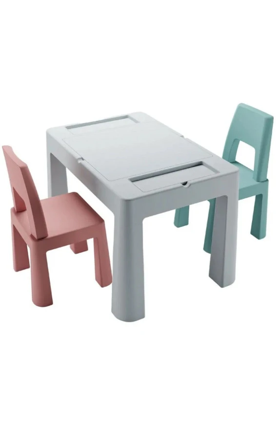 Комплект TEGGI MULTIFUN стол+2 стула TI-011-174 grey/old rose/turquoise