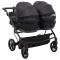 Коляска 2 в 1 для двойни Adamex Leo Duo Tip TK-53 черный, арт. 681139