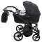 Коляска 2 в 1 для двойни Adamex Leo Duo Tip TK-53 черный, арт. 681139