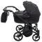 Коляска 2 в 1 для двойни Adamex Leo Duo Tip TK-53 черный, арт. 681139