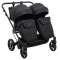 Коляска 2 в 1 для двойни Adamex Leo Duo Tip TK-53 черный, арт. 681139