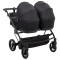 Коляска 2 в 1 для двойни Adamex Leo Duo Tip TK-53 черный, арт. 681139