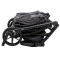 Коляска 2 в 1 для двойни Adamex Leo Duo Eco SA-2 черный, арт. 681143