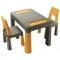 Комплект TEGGI MULTIFUN стол+2 стула TI-011-172 graphite/mustard,  код товара: Tega TI-011-172