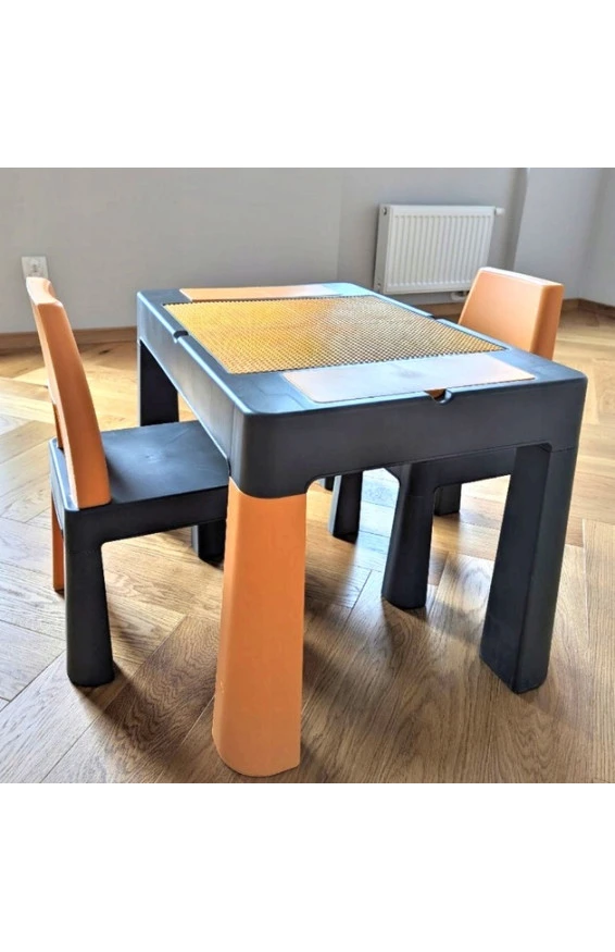 Комплект TEGGI MULTIFUN стол+2 стула TI-011-172 graphite/mustard,  код товара: Tega TI-011-172