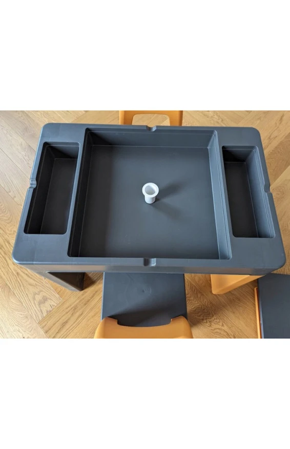 Комплект TEGGI MULTIFUN стол+2 стула TI-011-172 graphite/mustard,  код товара: Tega TI-011-172