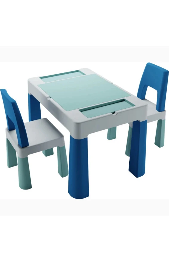 Комплект TEGGI MULTIFUN стол+2 стула TI-011-173 turquoise/navy/grey,  код товара: Tega TI-011-173