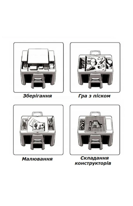 Комплект TEGGI MULTIFUN стол+2 стула TI-011-172 graphite/mustard,  код товара: Tega TI-011-172