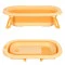 Ванночка ME 1108 BATH (yellow), силікон, складна, 78х49х21