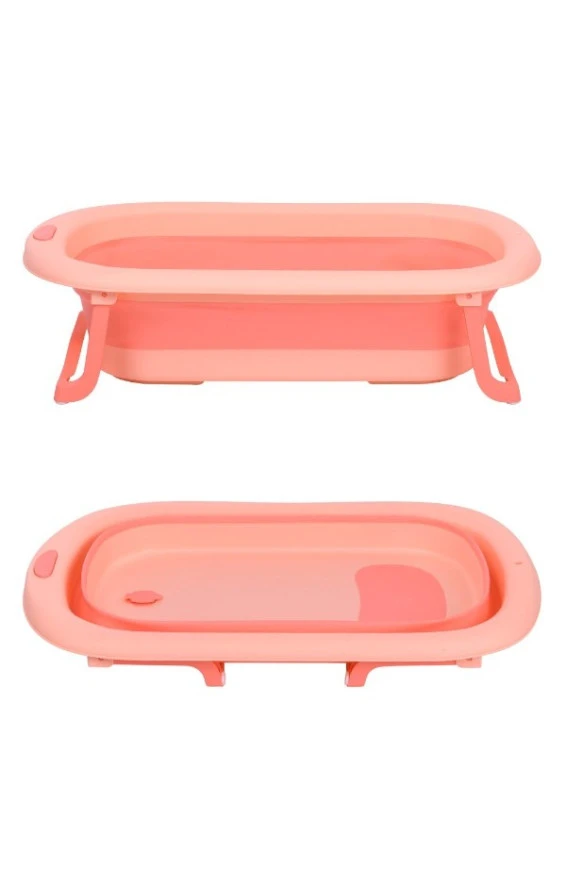Ванночка ME 1108 BATH (pink), силикон, складная, 78х49х21
