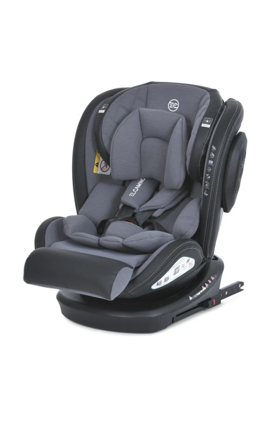 Автокресло El Camino (0-36кг) ME 1045 EVOLUTION 2 360 ISOFIX (melange cloud gray),  код товара: ME 1045 melange cloud g
