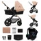 Універсальна коляска 3 в 1 Kinderkraft Moov 2 Air sand beige, арт. 00-00305289