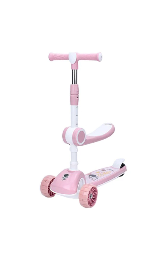 Самокат 3в1 (біговел) JR 3-097 (pink), код товару: JR 3-097 pink