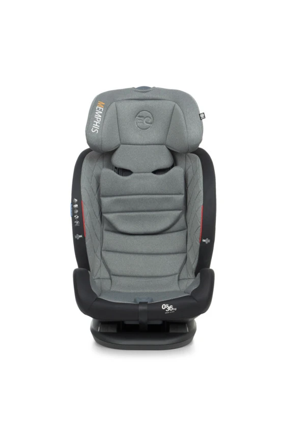Автокресло El Camino (0-36кг) ME 1093 MEMPHIS ISOFIX (grey black),  код товара: ME 1093 grey black