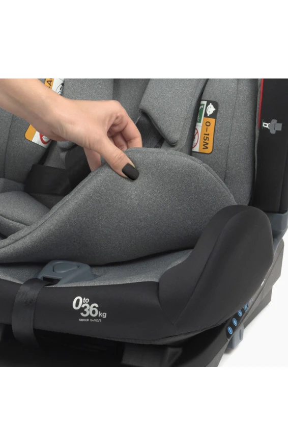 Автокресло El Camino (0-36кг) ME 1093 MEMPHIS ISOFIX (grey black),  код товара: ME 1093 grey black