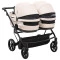 Коляска 2 в 1 для двойни Adamex Leo Duo Eco SA-7 latte, арт. 681144