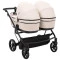 Коляска 2 в 1 для двойни Adamex Leo Duo Eco SA-7 latte, арт. 681144