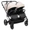 Коляска 2 в 1 для двойни Adamex Leo Duo Eco SA-7 latte, арт. 681144