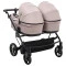 Коляска 2 в 1 для двойни Adamex Leo Duo Tip TK-72 капучино, арт. 681142
