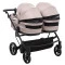 Коляска 2 в 1 для двойни Adamex Leo Duo Tip TK-72 капучино, арт. 681142