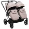 Коляска 2 в 1 для двойни Adamex Leo Duo Tip TK-72 капучино, арт. 681142