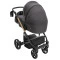 Коляска 2 в 1 Bair Onyx Soft OS-747 черный, арт. 680957